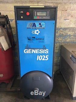 10 HP ABAC Rotary Screw Air Compressor With Refrigerated Air Dryer