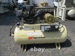 10 HP Ingersoll Rand Model Ol 10 E10 Oiless Air Compressor With Baldor Super E