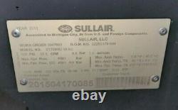 10 Hp Sullair #ST709RD Rotary Screw Air Compressor withDryer on Horizontal Tank
