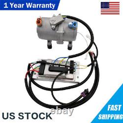 12 Volt A/C Kit Electric Compressor Set for Auto Air Conditioning Car Truck Bus