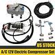 12V DC Electric Compressor Set for Auto AC Air Conditioning Car Truck Bus A/C US