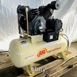 15 HP Ingersoll-rand 7100e15-v Horizontal Piston Type Air Compressor. Stock # 06