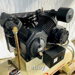 15 HP Ingersoll-rand 7100e15-v Horizontal Piston Type Air Compressor. Stock # 06