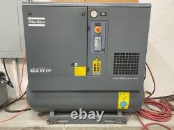 15 hp GX11FF Atlas Copco rotary screw air compressor With Integral Dryer