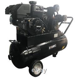 17Cfm 120 Psi 6.5 HP 1 Stage Gas Driven Air Compressor 20 Gallon-Kohler Engine