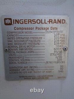 1995 Ingersoll Rand SSR-EP30SE 30 hp rotary screw air compressor