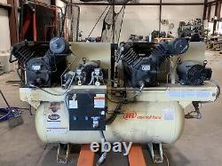 2-2545E10-P Ingersoll Rand Premium Duplex Cast Iron Compressor, 2-10 HP Motors