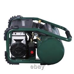 20 4 Gal 150 PSI Portable Electric Horizontal Air Compressor Dual Pump Motor