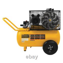 20 Gal. 200 Psi Oil Lubed Belt Drive Portable Horizontal Electric Air Compressor