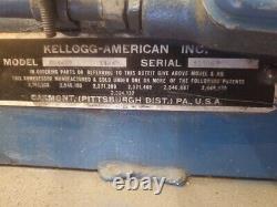 20 HP Kellogg American 2-strage Air Compressor Mod. #462 120gal. Tank