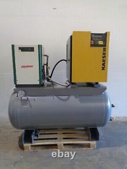 2002 Kaeser SM11 10 hp rotary screw air compressor Champion air dryer 200 G tank