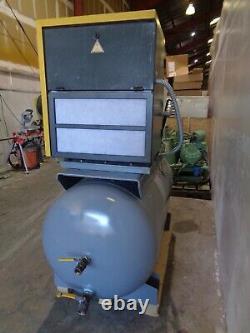 2002 Kaeser SM11 10 hp rotary screw air compressor Champion air dryer 200 G tank