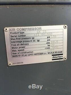 2004 Atlas Copco Model Gx 15 Ff Air Compressor