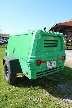 2008' Ingersoll Rand P185WJD Air Compressor, 185 CFM, Towable, Only 1,605 Hours