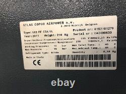 2011 Atlas Copco GX5FF 7.5hp rotary screw air compressor with dryer