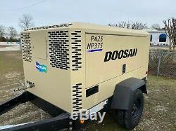 2018 P425 / HP375 Doosan Portable Diesel Air Compressor 375WCU-TF4 (839 hrs)