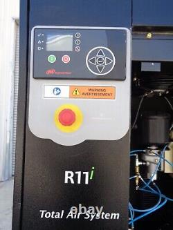 2019 Ingersoll Rand R11I-A135 TAS 15 hp rotary screw air compressor dryer tank