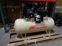 2023 Ingersoll Rand 2545E10V4 10 HP 120 gallon horizontal air compressor 2 stage
