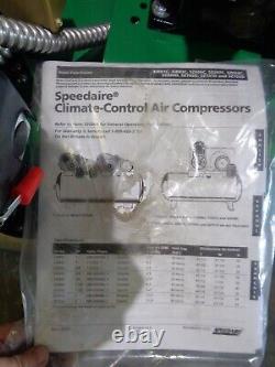 2023 Speedaire 3/4 HP 5Z698 DUPLEX 30 gallon air compressor climate control