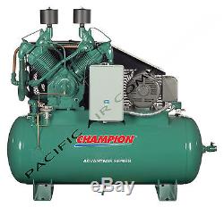 25 HP Air Compressor 100 Cfm 120 Gallon Tank Hra25-12 Full Package Acac, Atd