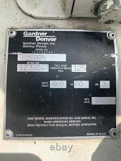 25 HP Garder Denver Rotary Screw Air Compressor