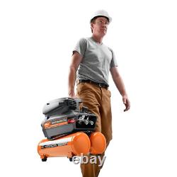 4.5 Gal Portable Electric Quiet Air Compressor Lightweight Nail Framing Oil Free