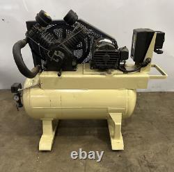 5 HP Horizontal Air Compressor, 208-230/460V, 3ph