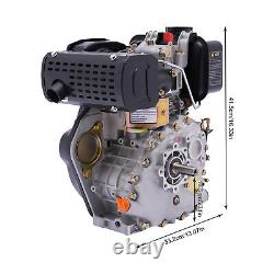 5HP 247cc 4-stroke Tiller Diesel Engine Single Cylinder Motor Air Cooling 186F