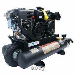 6.5 HP Gas-Powered Air Compressor Suitable KOHLER Engine 20 Gallon 125PSI 12 CFM