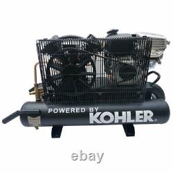 6.5 HP Gas-Powered Air Compressor Suitable KOHLER Engine 20 Gallon 125PSI 12 CFM