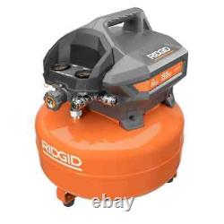 6 Gal. Portable Electric Pancake Air Compressor with1/4 In. 50 Ft. Flat Air Hose