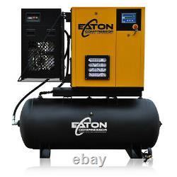 7.5HP Rotary Screw Air Compressor with Dryer Package 120 Gallon Tank SP