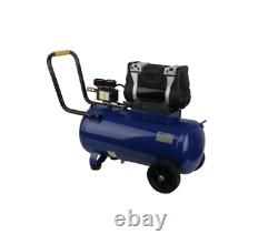 8 Gallon Quiet. Oil-Free Horizontal Air Compressor Portable withHandle and Wheels