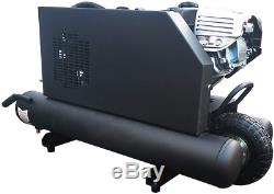 9 Gal2. Portable Wheelbarrow Air Compressor for 6.5 HP Kohler Gas Engine 125psi