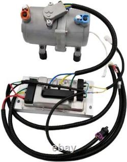 A/C 12V DC Electric Compressor Set for Auto DC Air Conditioning Car Truck Bus US