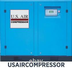 Air Compressor 15 HP VFD ROTARY SCREW INDUSTRIAL US AIR COMPRESSOR