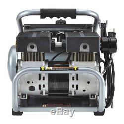 Air Compressor 2 gallon 1.2 HP 135 PSI Ultra Quiet Oil-Free Professional