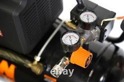 Air Compressor 6 Gallon Oil Lubricated Portable Horizontal Auto Shut Down Power