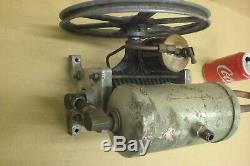 Air Compressor Cast Iron Primitive Steampunk Machine Oiler & Flywheel Hit & Miss