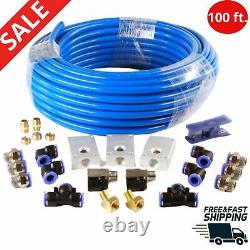 Air Piping System 1/2 in. X 100 ft. Nylon Compressed Air Tubing Shop System Kit