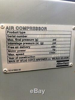 Atlas Copco GX7FF GX7 FF Rotary Screw 10HP 71 Gallon Air Compressor with Dryer