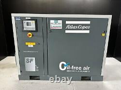 Atlas Copco Oil Free 10 HP Air Compressor SF8 FF TESTED