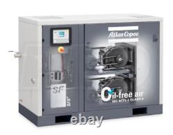 Atlas Copco Oil Free 10 HP Air Compressor SF8 FF TESTED