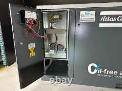 Atlas Copco Oil Free 10 HP Air Compressor SF8 FF, WITH AIR DRYER INTEGRATED