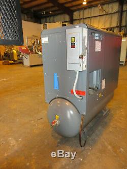 Atlas Copco Rotary Screw Air Compressor With Dryer Gx11ff Only 2198 Hours 52 Cfm