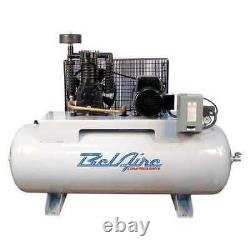 BELAIRE 338H4 Air Compressor, Horizontal, 5HP, 80gal, 460V