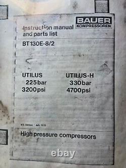 Bauer-Kompressoren Utilus High Pressure Air Compressor
