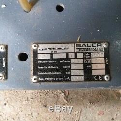 Bauer Mariner 200E 7 cfm Breathing Air Compressor good condition dual filling