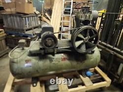 Binks / Quincy 5 hp. 1 ph. Air Compressor 80-Gal Tank 1968