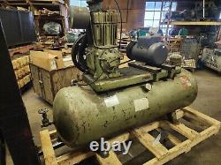 Binks / Quincy 5 hp. 1 ph. Air Compressor 80-Gal Tank 1968